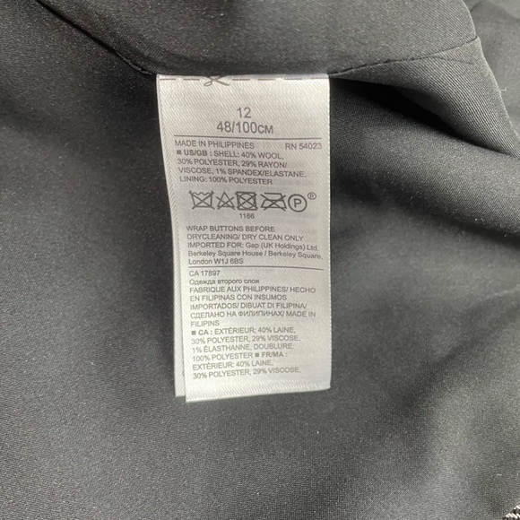 Banana Republic Wool Mini Skirt Italian Flannel Size 12 NEW - Picture 4 of 7